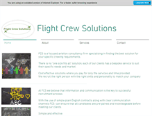 Tablet Screenshot of flightcrewsolutions.com